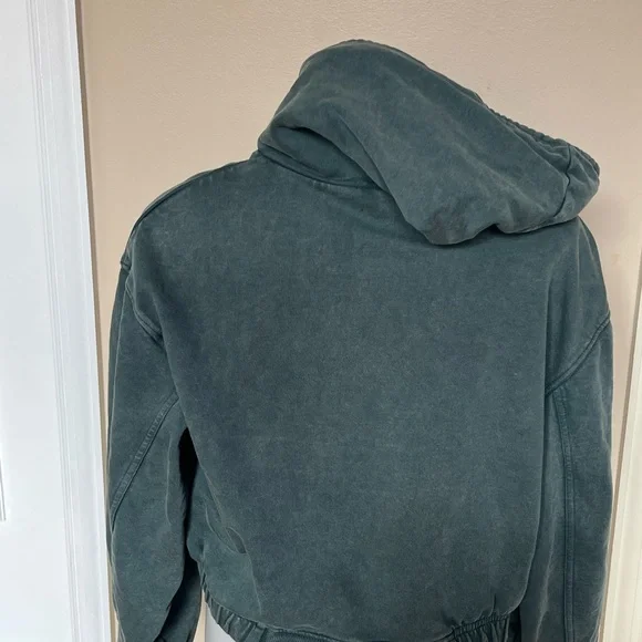 BP Teal Cropped Hoodie - Picture 2 of 3